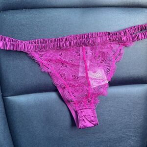 New Anthropologie x Love Stories Pink Lace Panty